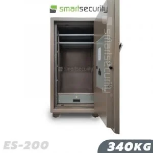 This is a picture of the Eagle safe ES 200 340KG Fireproof Home and Business Safe Box open