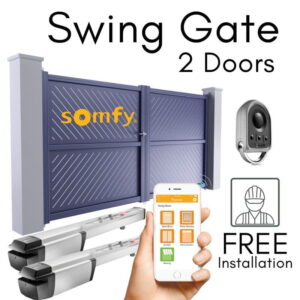This is a picture of the Somfy Mobile App 2 Swinging Gate Kit with and Remote For Parking and Garage Door provided by Smart Security in Lebanon_2