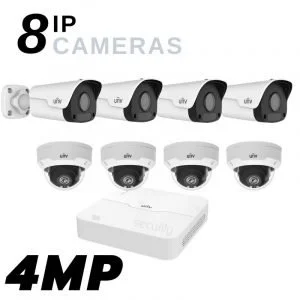 8 Ultra HD IP Camera Security System kit with POE NVR and 2TB Storage 1