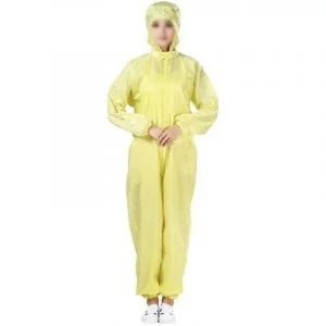 Washable Coverall Anti-Static with Hood-Yellow