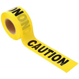 This is a picture of the Yellow Caution barricade Tape 100M provided by Smart Security in Lebanon_2