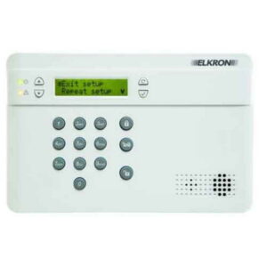 Elkron alarm panel with keypad and GSM dialer