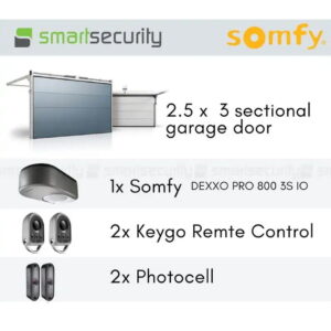 This is a picture of the Somfy Sectional Garage Door with Somfy Motor DEXXO PRO 800 3S IO provided by Smart Security in Lebanon_1