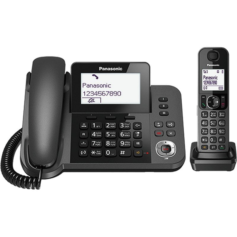 This is a picture of the Panasonic business phone KX TGF320 provided by Smart Security in Lebanon