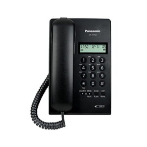 This is a picture of the Panasonic Corded Phone KX T7703X B with Caller ID Black provided by Smart Security in Lebanon_2