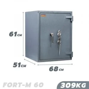 309 KG VALBERG FORT-M 60 FIRE AND BURGLARY RESISTANT SAFE GRADE III