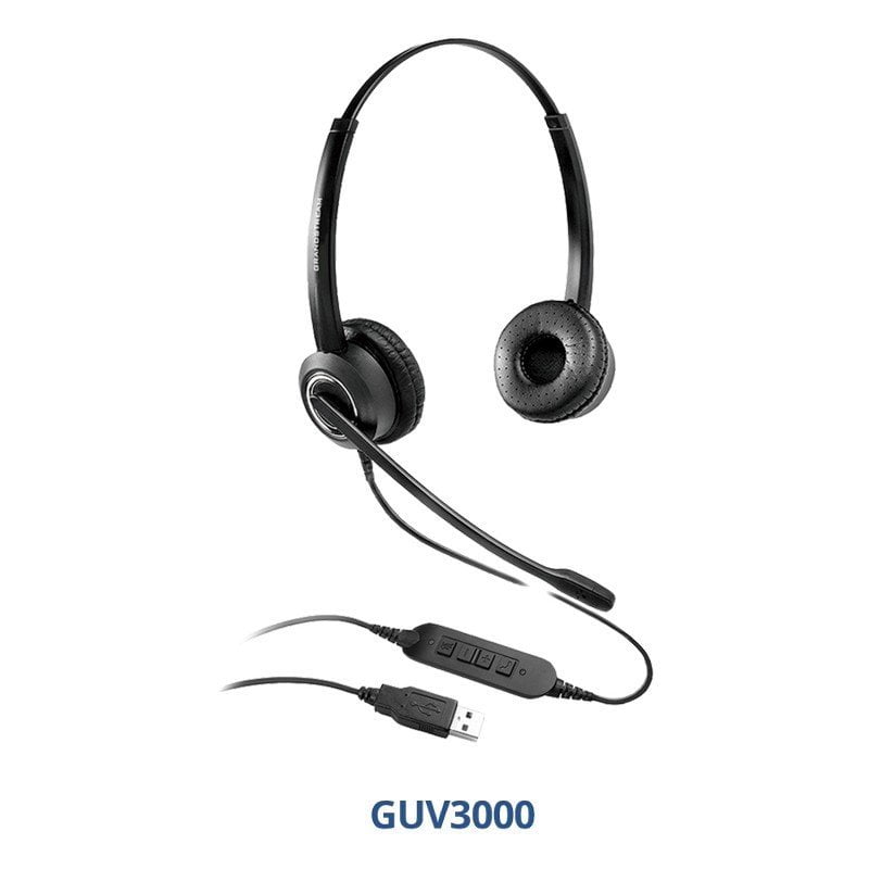 GUV3000 USB Headsets with noise canceling technology