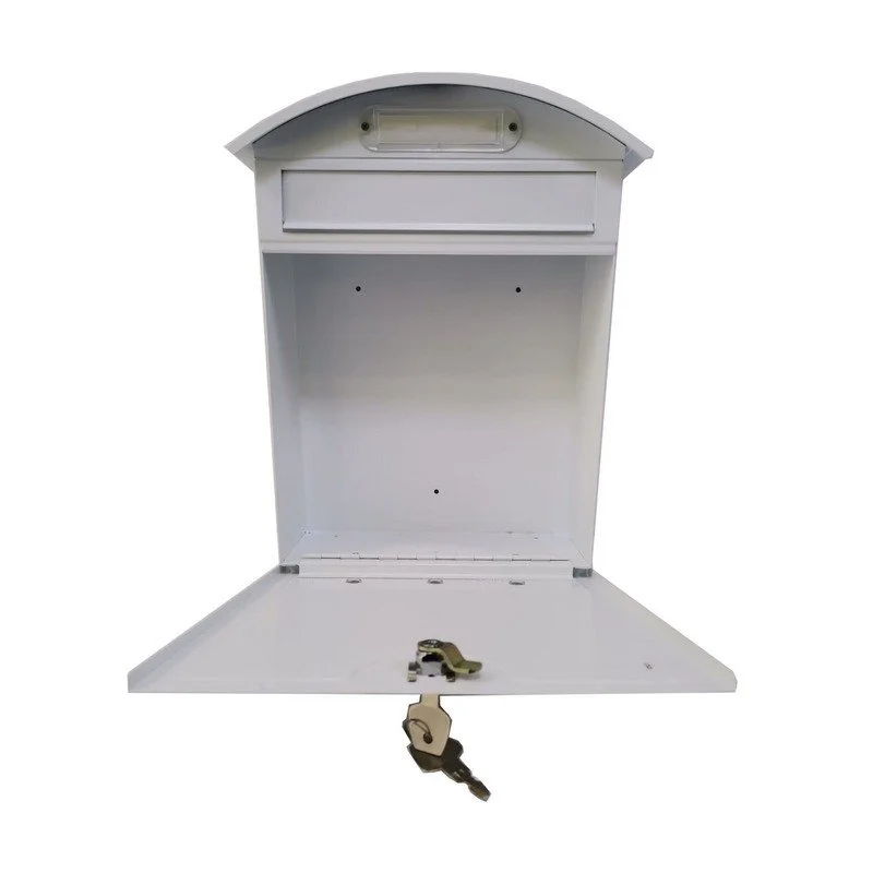 White Rustproof Mailbox For Home Or Business