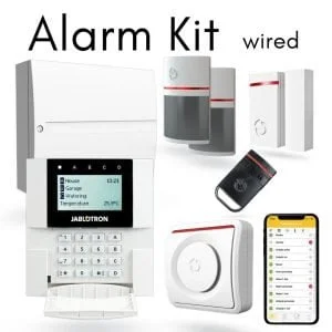 Jablotron Wired Intrusion Alarm Kit- Loud Siren With Mobile App – For Home And Business