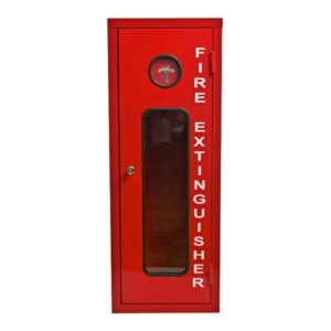 This is a picture of the Fire Extinguisher Cabinet 12 KG Metal Break Glass provided by Smart Security in Lebanon_2